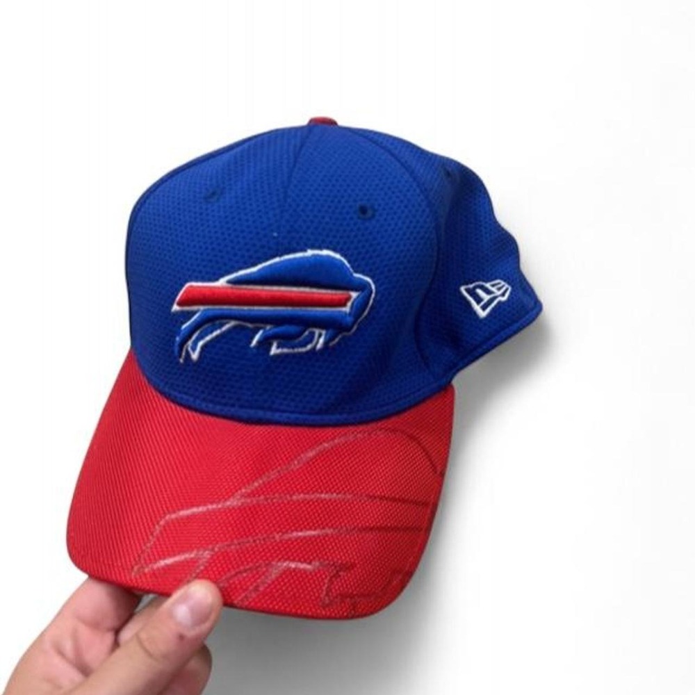 Buffalo Bills New Era 39THIRTY Stretch Fit Hat Mens Medium Large Blue Red Cap